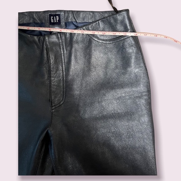 90’s vintage genuine leather pants (so unique) 💕 GAP - Picture 4 of 8